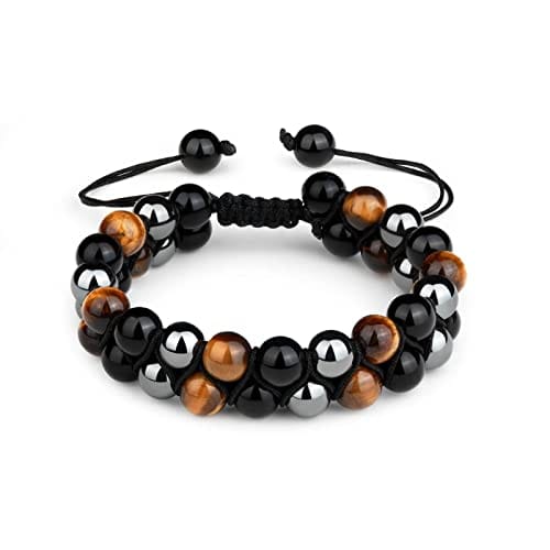 LBO - Lot De 3 Bracelets Perles 8mm Noir LBO - Lot De 3 Bracelets Perles 8mm Noir