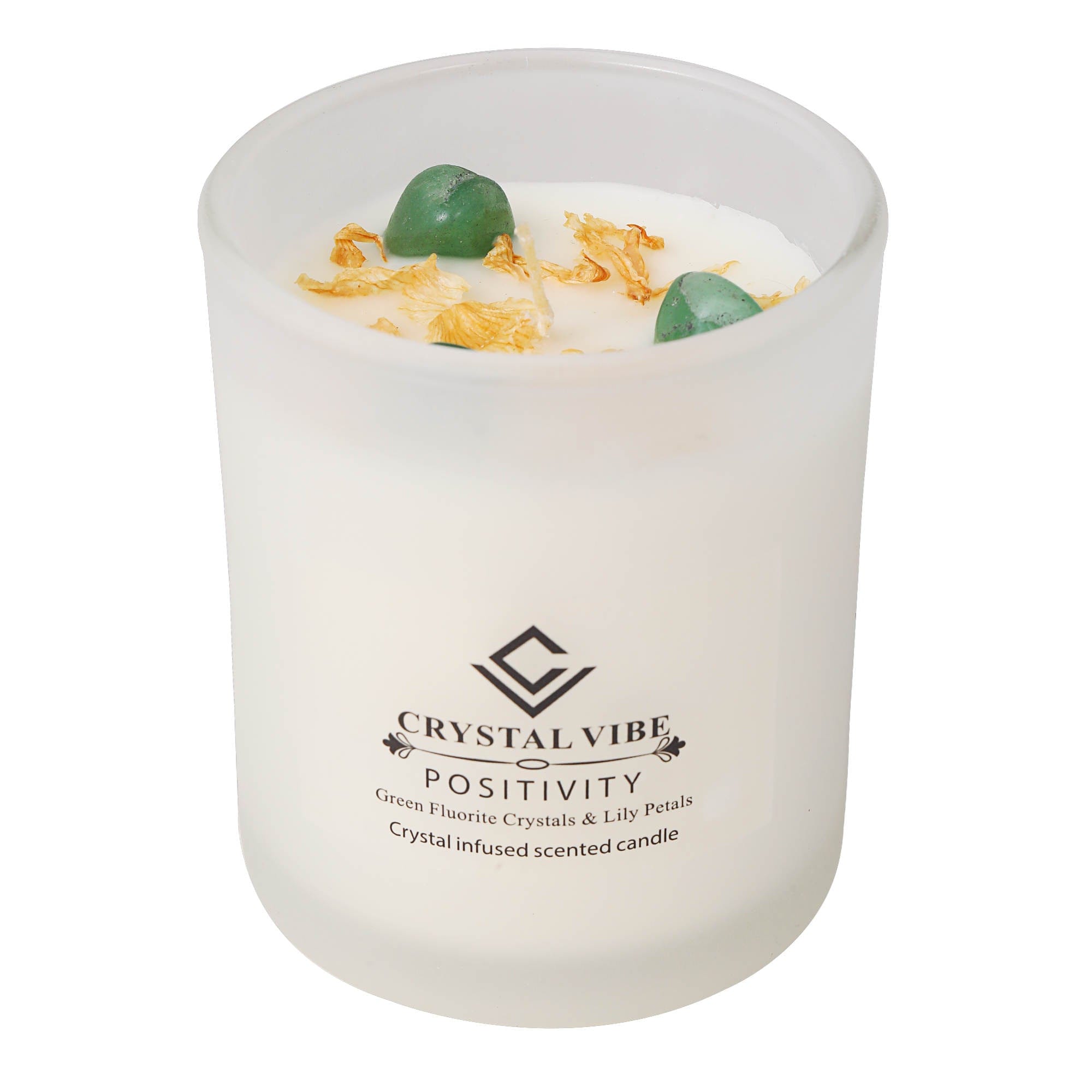 Verbena Scented Crystal Candle Crystal Vibe