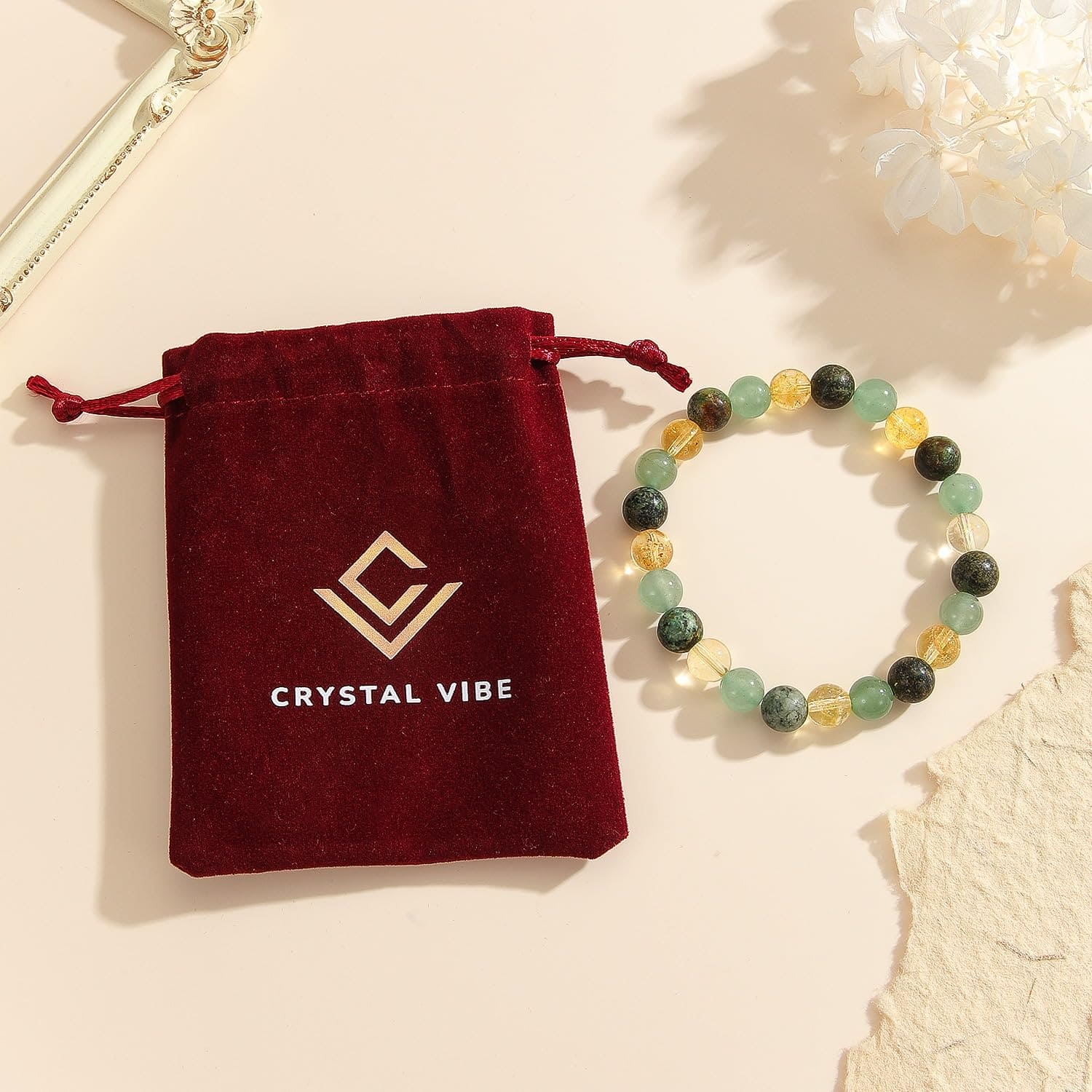 Wealth Turquoise Beaded Crystal Bracelet