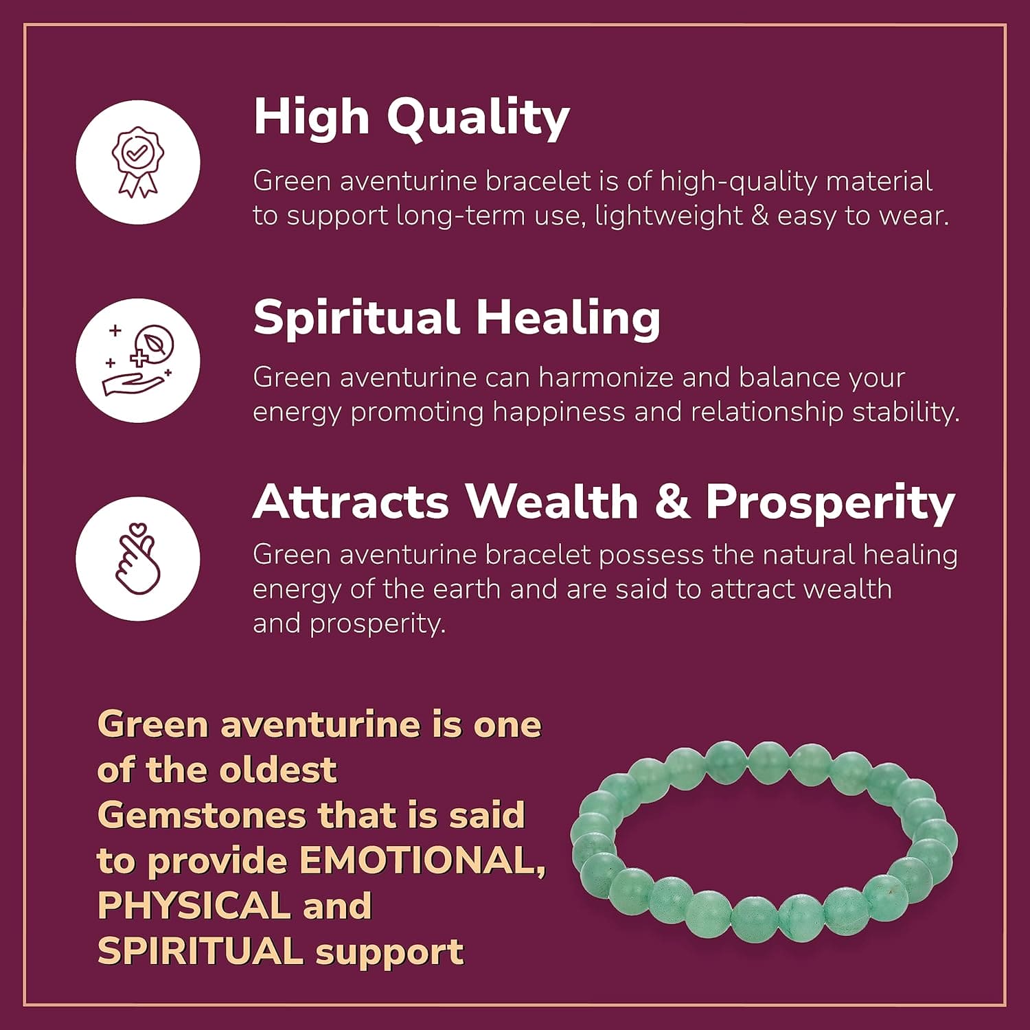 Natural Green Aventurine Bracelet