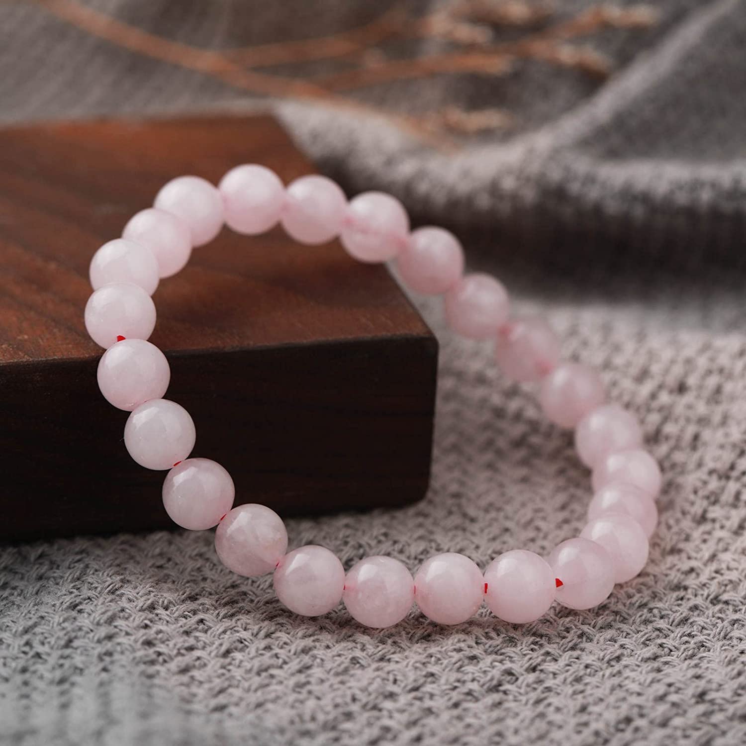 Rose Quartz Crystal Bracelet Crystal Vibe rose-quartz-crystal-bracelet-crystal-vibe